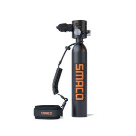 Smaco S300 Plus Mini Scuba Tank 05L Portable Mini Diving Tank Reusable Pony Bottle -Dot Certified Tank With 5-10 Minutes Backup Diving Air Tank Kit Oxygen Cylinder For Underwater Exploration Rescue