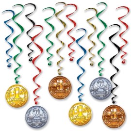 Award Medal Hanging Swirls (12 Pcs) - 1 Pack