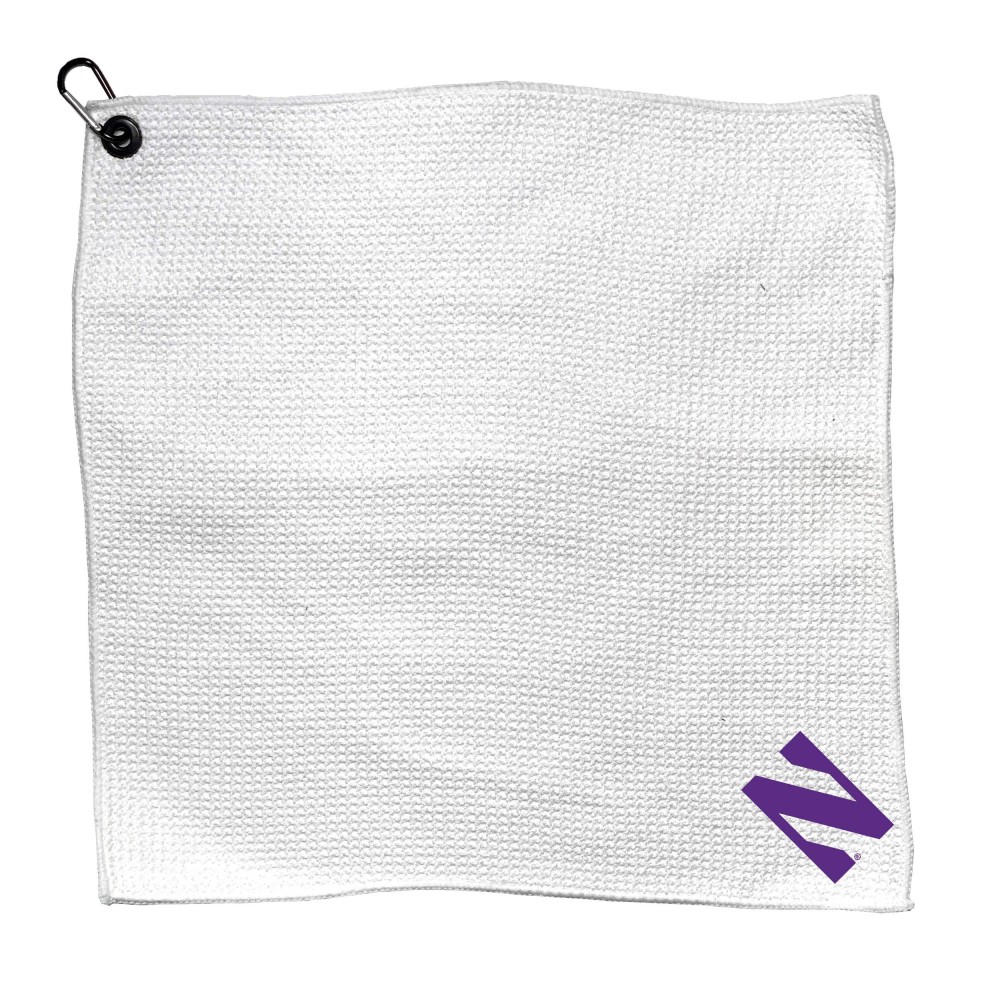 Team Golf Adult Unisex Golf Towel, Northwestern 15X15 Microfiber Towel, Multi Team Color, One Size Us