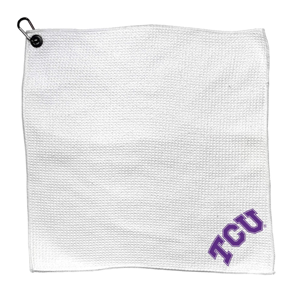 Team Golf Adult Unisex Golf Towel, Texas Christian 15X15 Microfiber Towel, Multi Team Color, One Size Us