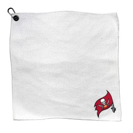 Team Golf Nfl Tampa Bay Buccaneers Golf Towel With Carabiner Clip, Premium Microfiber With Deep Waffle Pockets, Superior Water Absorption And Quick Dry Golf Cleaning Towel