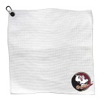 Team Golf Ncaa Florida State Seminoles 15X15 Golf Towel With Carabiner Clip, Premium Microfiber With Deep Waffle Pockets, Superior Water Absorption And Quick Dry Golf Cleaning Towel