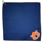 Team Golf Ncaa Auburn Tigers Golf Towel With Carabiner Clip, Premium Microfiber With Deep Waffle Pockets, Superior Water Absorption And Quick Dry Golf Cleaning Towel