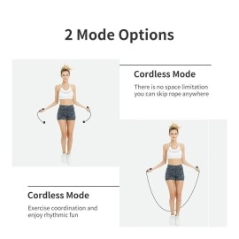 TZ weighted jump rope with counter, adjustable skipping rope for fitness, jump rope with calorie counter, cordless jumping rope for women kids for exercise workout training