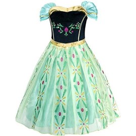 Xinfenglai Green Girls Cosplay Dance Dress Princess Costumes (2-3T)