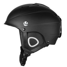 Vanrora Ski Helmet, Snowboard Helmet - Black, M