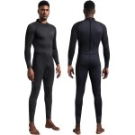 Dark Lightning Full Body Wetsuit Men And Women, 3/2Mm Wet Suit Womens Mens Diving Surfing Snorkeling Kayaking Water Sports (Men - Black-3/2Mm, Large)