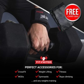 Gymnastics Grips - Gloves for Crossfit - Calisthenics Equipment, Pull Up Grips, Hand grips, Leather Lifting Grips, Workout grips with Wrist Wraps - Gym Gloves for Men and Women to Crush your WOD