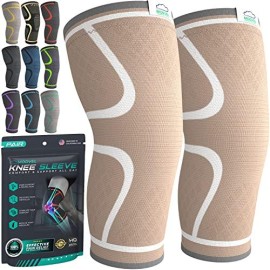 Modvel Knee Braces For Knee Pain Women Men - 2 Pack Knee Brace For Knee Pain Set, Knee Brace Compression Sleeve, Knee Braces For Knee Pain Meniscus Tear, Acl Arthritis Pain Relief - Knee Sleeves