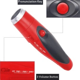 EFOBO Electronic Whistle Handheld 3 Tone Loudest Electric Whistle with Lanyard for Referee Coaches, P.E. Teacher, Police, Camping, Self Defense Emergency