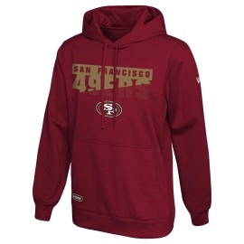 New Era Nfl Mens Scoreboard Pullover Performance Hoodie, Pro Football Fleece Hoodie , San Francisco 49Ers, Large