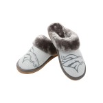 Denver Broncos Nfl Womens Glitter Open Back Faux Fur Moccasin - S (5-6)