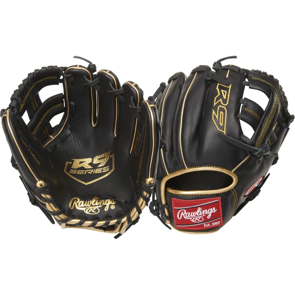 Rawlings Boys Training Baseball Glove, 95 Inch - Single Post Web Blackgold, Inch Us