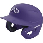 Rawlings Mach Baseball Batting Helmet, Senior, Matte Purple