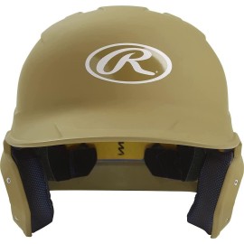 Rawlings Mach Batting Helmet Matte Vegas Gold Senior (6 78 - 7 58)