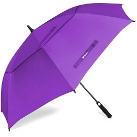 Aceiken Golf Umbrella Large 62 Inch Automatic Open Golf Umbrella Extra Large Oversize Double Canopy Vented Umbrella Windproof Waterproof For Men And Women