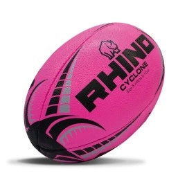 Rhino Cyclone Rugby Ball Hot Pink (5)