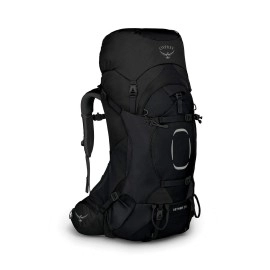 Osprey Aether 55L Mens Backpacking Backpack, Black, Lxl