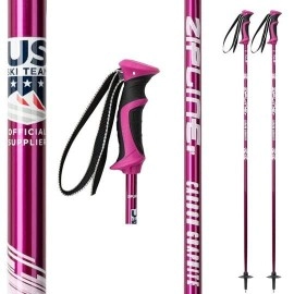 Ski Poles Graphite Carbon Composite - Zipline Lollipop Us Ski Team Official Supplier (Grape, 40 In102 Cm)