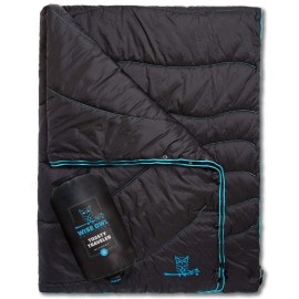 Wise Owl Outfitters Nylon Camping Blanket - Packable & Waterproof Camping Quilt - Stadium Blanket, Backpacking, Camping, Travel, And Hiking