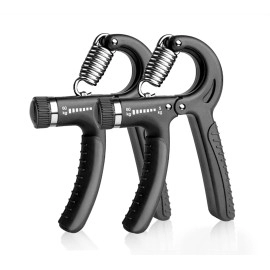 Ufanme Hand Grip Strengthener, Grip Strength Trainer, 22-133 Lbs Adjustable Resistance Forearm Exerciser Workout For Rehabilitation Athletes Climbers Musicians - 2 Pack