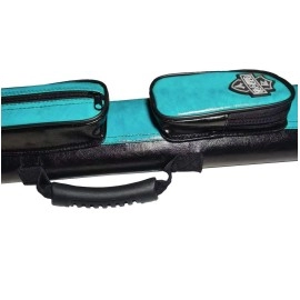 BY SPORTS 2x2 Hard cue case Oval Pool Cue Billiard Stick Carrying Case