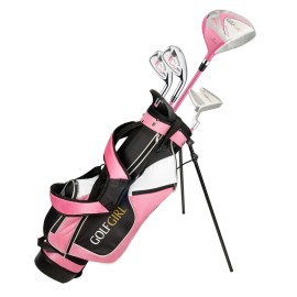 Golf Girl Junior Girls Golf Set V3 With Pink Clubs And Bag, Ages 8-12 (4 6 - 511 Tall), Right Hand