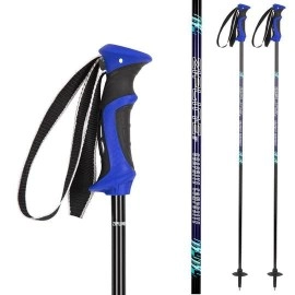 Ski Poles Graphite Carbon Composite - Zipline Lollipop U.S. Ski Team Official Supplier (BlackBerry, 50