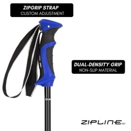 Ski Poles Graphite Carbon Composite - Zipline Lollipop U.S. Ski Team Official Supplier (BlackBerry, 50