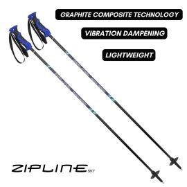 Ski Poles Graphite Carbon Composite - Zipline Lollipop U.S. Ski Team Official Supplier (BlackBerry, 52