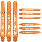 Target Darts 3 X Sets Of Orange Pro Grip Shaft Intermediate - 9 In Total