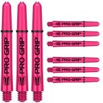 Target Darts 3 X Sets Of Pink Pro Grip Shaft Medium - 9 In Total