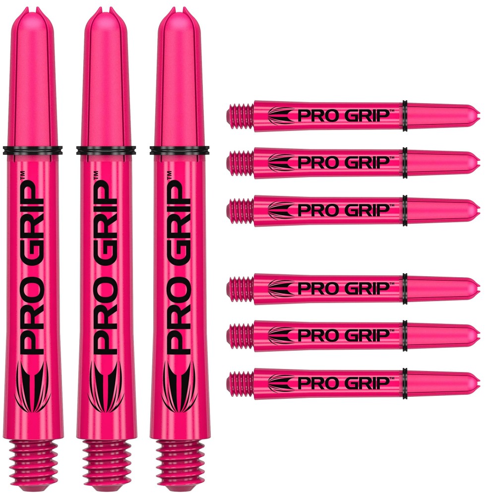 Target Darts 3 X Sets Of Pink Pro Grip Shaft Intermediate - 9 In Total
