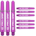 Target Darts 3 X Sets Of Purple Pro Grip Shaft Medium - 9 In Total