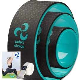 Petes Choice Yoga Wheel 3 Pack - Lose Weight, Get In Shape And Get Fit I 3 Pack Yoga Wheel Set I Home Yoga I Improve Posture
