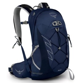 Osprey Talon 11L Mens Hiking Backpack With Hipbelt, Ceramic Blue, Large X-Large