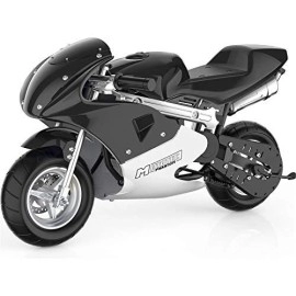 Mototec Phantom Gas Pocket Bike 49Cc 2-Stroke Engine Black