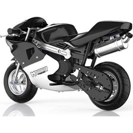 Mototec Phantom Gas Pocket Bike 49Cc 2-Stroke Engine Black