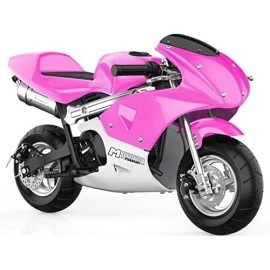 Mototec Phantom Gas Pocket Bike 49Cc 2-Stroke Engine Pink