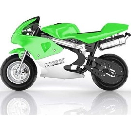 Mototec Phantom Gas Pocket Bike 49Cc 2-Stroke Engine Green