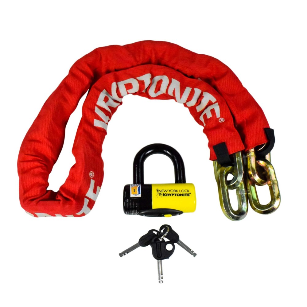 Kryptonite New York Fahgettaboudit Chain 1415 New York Disc Lock (Weight 1525 Lbs)