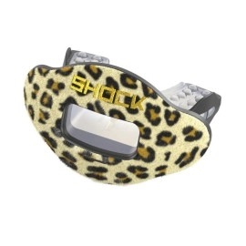 Shock Doctor Max Airflow Lip Guard/Mouth Guard. Leopard Fur Football Mouthguard. For Youth And Adults Osfa. Breathable Wide Opening Mouthpiece. Helmet Strap Not Included