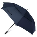 G4Free 72 Inch Huge Large Oversize Golf Umbrella Automatic Open Double Canopy Vented Windproof Stick Umbrellas, 6 Ft Heavy Duty Outdoor Doorman Umbrella Family Umbrella(Navy Blue)