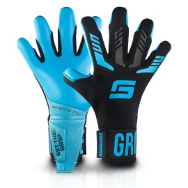 Gripmode Aqua Hybrid Goalkeeper Gloves Adult And Child With Gripteca Latex Lining I Suitable In All Weather I Football Goal Protection For Children, Teenagers & Adults I Size 11