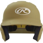 Rawlings Mach Batting Helmet Matte Vegas Gold Junior (6 38 - 7 18)