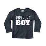 Birthday Boy Shirt Toddler Boys Outfit First Happy 2T 3T 4 Year Old 5 Kids 6Th (Charcoal Black - Long Sleeve, 4 Years)