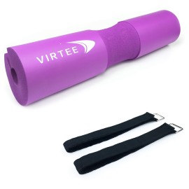 Virtee Barbell Pad For Squats, Lunges And Hip Thrusts - Weight Lifting Bar Cushion Pad Protector For Neck And Shoulder - Fit Standard And Olympic Bars