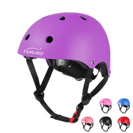 Kamugo Kids Adjustable Bike Helmet, Suitable For Toddler Age 2-14 Boys Girls, Multi-Sports Cycling Skating Scooter Helmet, 2 Sizes