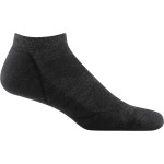 Darn Tough Mens Light Hiker No Show Lightweight With Cushion - Large Black Merino Wool Socks For Hiking