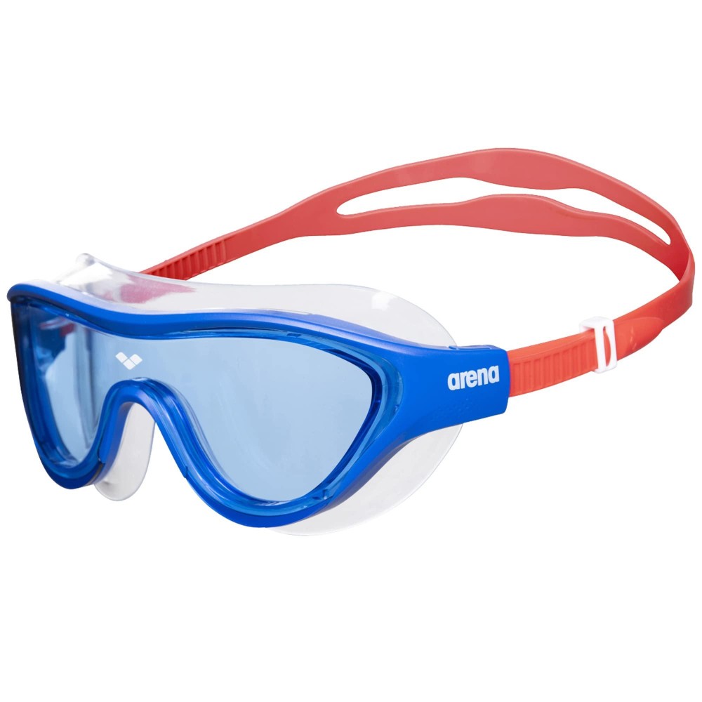 Arena Unisex Youth The One Junior Swim Mask Fitness Swim Goggles For Boys And Girls Ages 6 To 12 Non-Mirror Lens Perfect For Summer Pool, Bluered